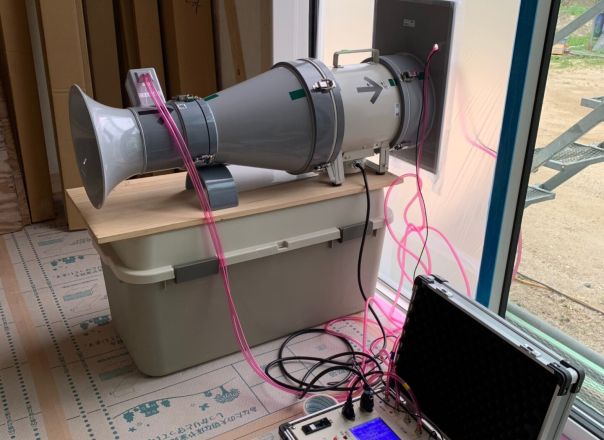 【気密LIVE測定＆構造見学会」C値測定を現地で体験しよう！ 】予約制 アイキャッチ画像